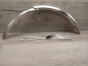 ESGE German Vintage Bicycle Front and Rear Wheel Fender Set 26" Chrome Plastic - Picture 1 of 5