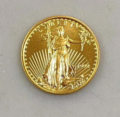 Moneda de 5 dólares Eagle 1992 oro 1/10 ozt BU L23479 Foto 1 de 4