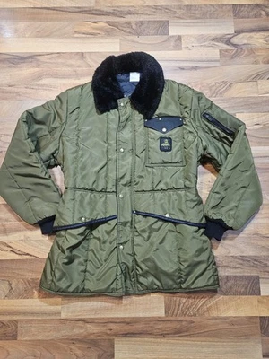 RefrigiWear Iron Tuff 夹克 XL 美国制造绿色绝缘工作服 — 第 1/4 张图片
