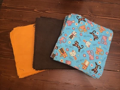 130-10x10 Flannel Quilting Squares.    (E72) - Image 1 of 3