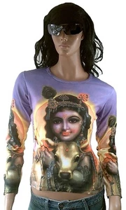 CAMISETA KRISHNA Encarnación Avatar Dioses Hindúes Estrella Estrella L - Imagen 1 de 1