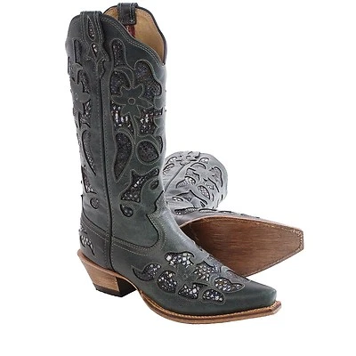Twisted X Steppin Out Cowboy Womens Western Leather Boots Snip Toe, US 9.5 - Image 1 of 4