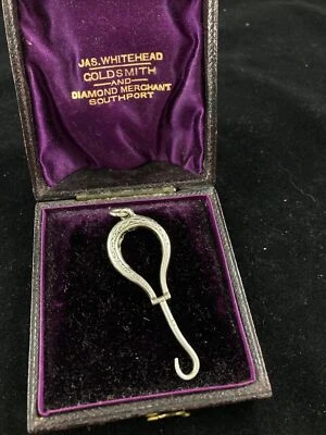 Antique Silver Folding Button Hook Chatelaine 1899 - Image 1 of 4