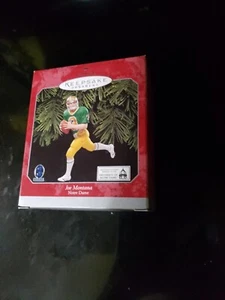 Joe Montana Hallmark Keepsake Notre Dame 1998 Ornament Holidays - Picture 1 of 6