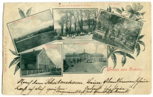 AK Sarau,Gasthaus Schacht,Meierei,bei Glasau,Ahrensbök,Eutin 1899 - Bild 1 von 2