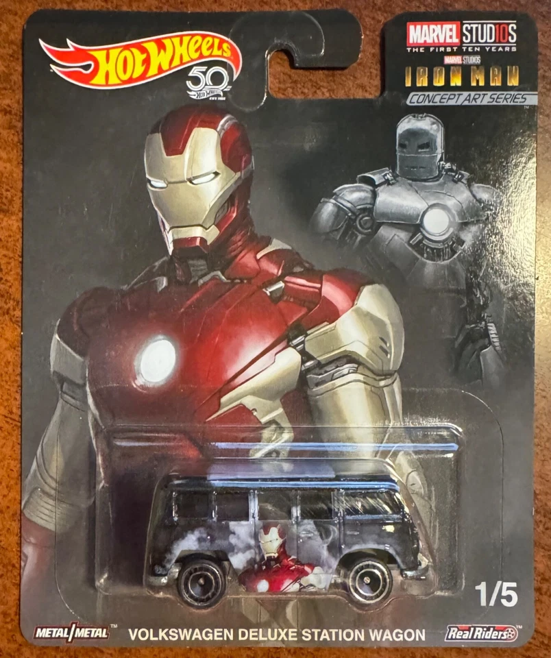 Роскошный универсал Iron Man Volkswagen Mattel Hot Wheels Pop Culture Marvel Studios - Изображение 1 из 1
