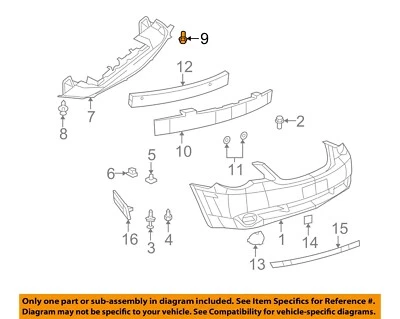 Componentes de parachoques CHRYSLER OEM 08-09 Sebring - Tornillo de panel de cierre 6509123AA Foto 1 de 2