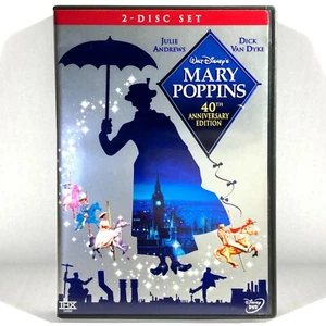 Mary Poppins (2-Disc DVD, 1964, Widescreen) Julie Andrews Dick Van Dyke - Picture 1 of 5