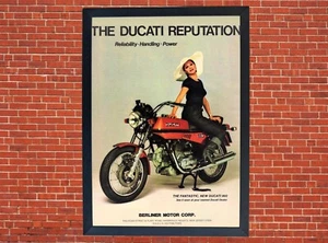 Ducati 860GT 1979 Vintage Motorcycle A3 Poster on Photographic Paper Wall Art - Picture 1 of 2