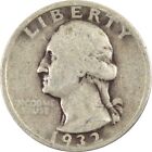 1932 D Washington Quarter AG About Good 90% Silver 25c Coin