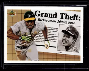 Upper Deck 1992 Rickey Henderson #782 Oakland Athletics - Foto 1 di 2