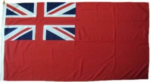 Red Ensign Sewn Embroidered UK Manufactured MOD Woven Polyester Rope & Toggled - Picture 1 of 23