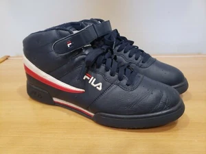 Mens Fila Classic Mid High Top Basketball Shoes Sneakers White Blue Red US 12 - Picture 1 of 12