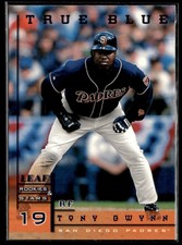 Tony Gwynn 1998 Leaf Rookies & Stars True Blue /500 #33 San Diego Padres
