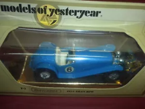 1934 RILEY MPH MATCHBOX CAR Y-3 Models of Yesteryear 1978 mib ENGLAND - Picture 1 of 5
