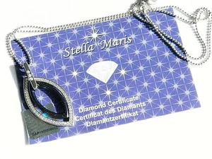 Stella Maris Damen Kette mit 3 Diamanten 925 Silber Zirkonia UVP 279 € Luxus - Bild 1 von 7