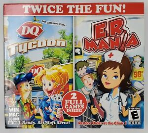 DQ Tycoon and E.R. Mania (PC CD-Rom, 2009) Complete
