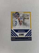 Russell Wilson 2016 Score Football Gold Signal Callers # 22 Seahawks Broncos