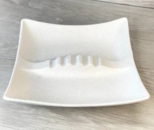 Royal Haeger MCM White Textured Finish Ashtray R133 - 10.5" Vintage made in USA - Picture 1 of 15