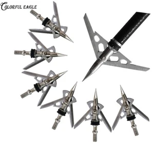 Arrowheads Broadheads Expandable 2 Blade Arrow Heads 100Gr 2.3" Cut Points - Picture 1 of 4