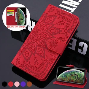 Für iPhone 17 Air 16 15 14 13 Max Blume Magnet Leder Wallet Card Flip Case  - Bild 1 von 54