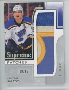 2024-25 SP GAME USED Colton Parayko SUPREME PATCHES /15 - Picture 1 of 2