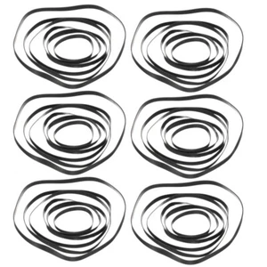 100Pcs Cassette Recorder Belts Turntable Belt Cassette Deck Belt Square Flat - Picture 1 of 12