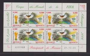 MONACO MINI HOJA DE 4 PARES DE SELLOS NUEVO** N.O 2536/2540 - Imagen 1 de 1
