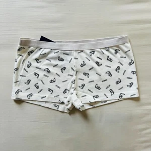 BNWT Brandy Melville/John Galt white black cowboy boots Austin Texas boy short - Picture 1 of 1