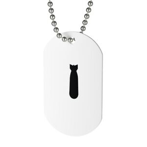 Air Bomb Military Dog Tag (White)