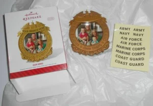 HALLMARK MILITARY CHRISTMAS ORNAMENT - OUR HERO - NEW IN BOX - Picture 1 of 3
