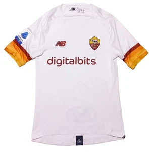 NEW BALANCE AS Roma 2021-22 Soccer Football Jersey White Men's Small S - Picture 1 of 16