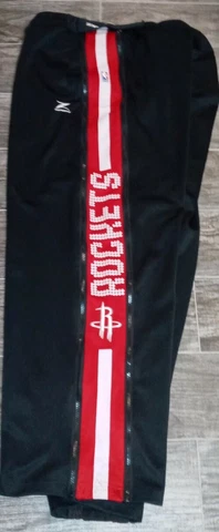 Zipway Houston Rockets Mens NBA Performance Polyester Black Tear-Away Pants XL Cover