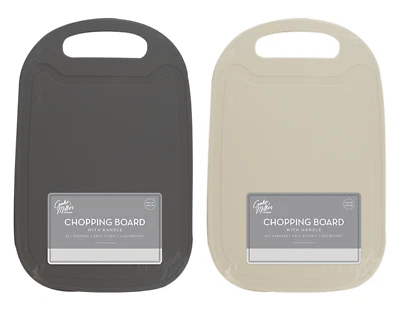 Plastic Chopping Board Handle Kitchen Essential Dishwasher Safe Chop Cut Slice - Image 1 of 4