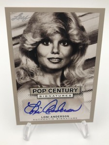 2013 Leaf Pop Century LONI ANDERSON RARE/25 AUTO Card WKRP JENNIFER MARLOWE
