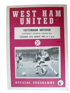 1962 West Ham United V Tottenham Hotspur, 25. August - Bild 1 von 2