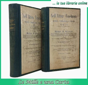 libro d'antiquariato Stanley NELL'AFRICA TENEBROSA viaggi esplorazioni Ruwenzori - Foto 1 di 24