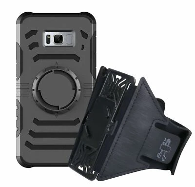 Brazalete Galaxy S8, funda rígida protectora Pasonomi con brazalete deportivo para correr Foto 1 de 4