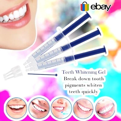 LILY WHITE SMILES NEW 3 TUBES HOME DENTAL PRO & SPARK WHITENING TEETH BLEACHING GEL MINT FLAVOUR
