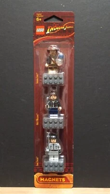 LEGO Indiana Jones 852719 Magnet Set--Indy, Mutt, Irina Spalko (2009) NEW SEALED - Image 1 of 4