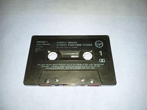 SIMPLE MINDS STREET FIGHTING YEARS CASSETTE TAPE ALBUM (NO INLAY #128) - Picture 1 of 2