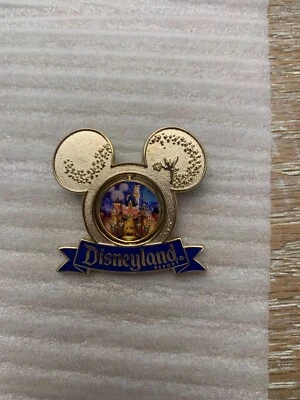 DISNEYLAND  50th Anniversary Cast Member Design Tinkerbell Spinner LE pin - Image 1 of 2