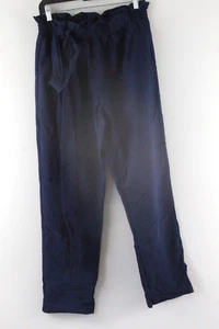 Grace Karin große marineblau einfarbige Rüschenkrawatte Taillenhose für Damen neu mit Etikett - Bild 1 von 9