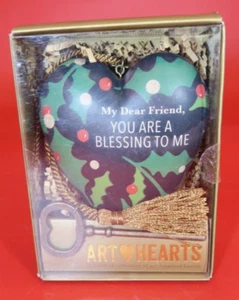HALLMARK DEMDACO Art Hearts CARO AMICO con ornamento chiave nuovo con scatola - Foto 1 di 2
