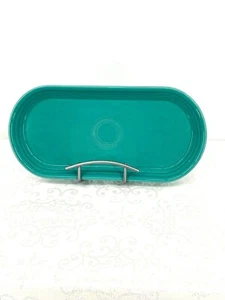 Fiesta HLC USA Turchese Ovale Bre Servizio Piatto 12" x 5 3/4" Ceramica Dinnerwar - Foto 1 di 6