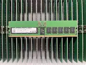 Micron 32GB DDR5 5600MHz RAM RDIMM RECC PC5-5600B 1010 XT 2RX8 Server Memory - Picture 1 of 1