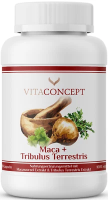 MACA + TRIBULUS TERRESTRIS I 6685 mg + 5680 mg I 120 Kapseln I VITACONCEPT