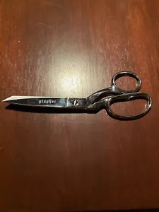 Gingher G-7 Knife Edge Scissors Etched Name Chrome Sewing - Picture 1 of 4