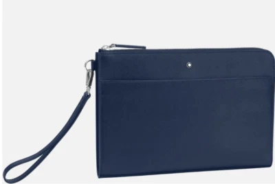 Montblanc Sartorial Bolsa Mediana 126063 Azul $800 Foto 1 de 3