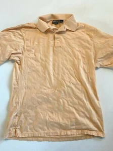 Ping Golf Polo Shirt Men's Large Orange Textured Check - Picture 1 of 4